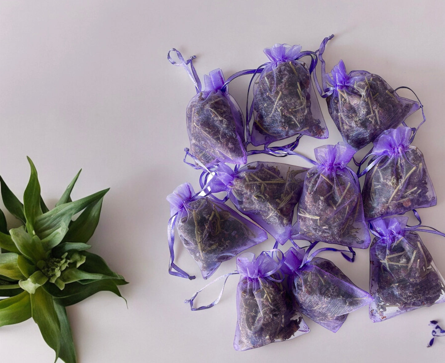 Calming Organic Lavender Sachets - Perfect for Closets, Drawers, & Pillows