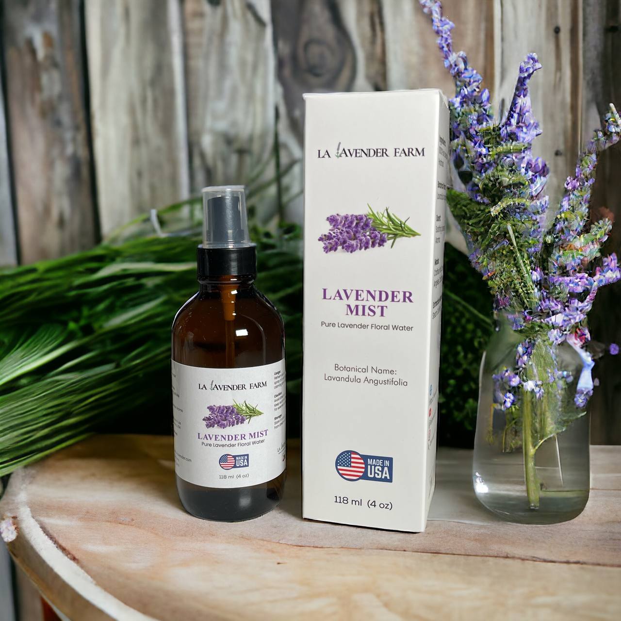 Lavender Mist: 100% Pure Organic lavender Hydrosol for Relaxation. Soothing Lavender Aroma
